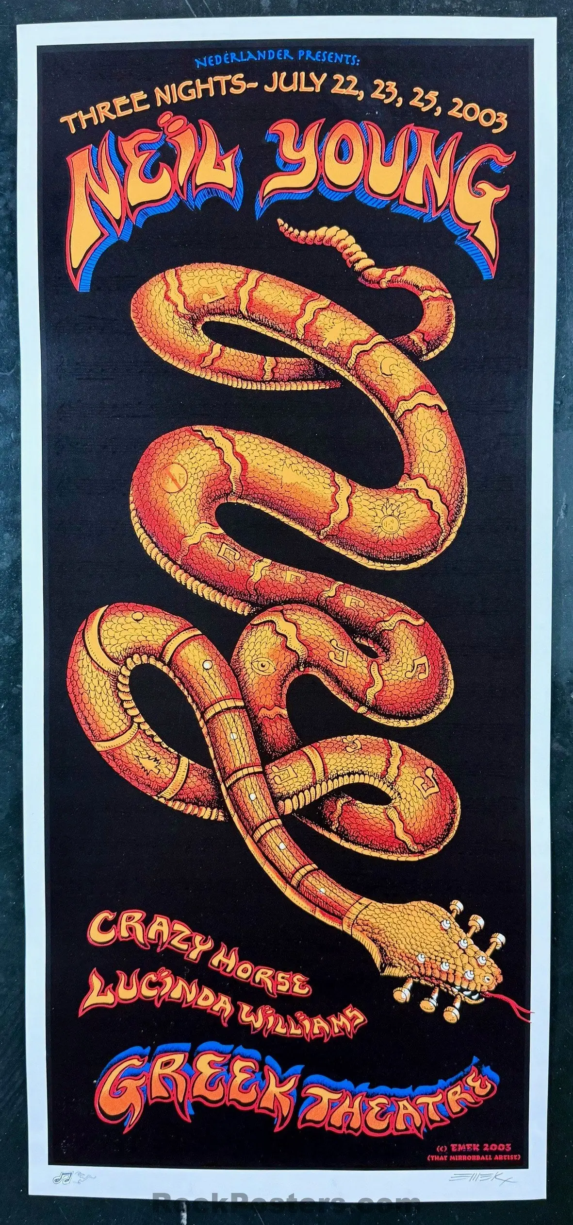 Auction - Neil Young - Los Angeles '03 - Emek - 1St Edition - Near Mint 1