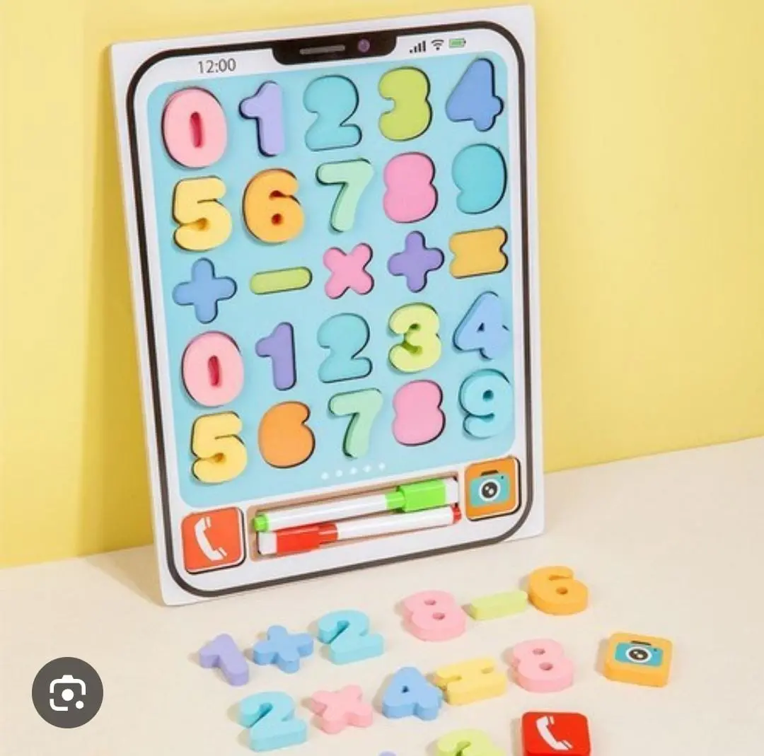 Kids Puzzle Numeric Ipad Style-Double-Sided Play Matching Recognition 1