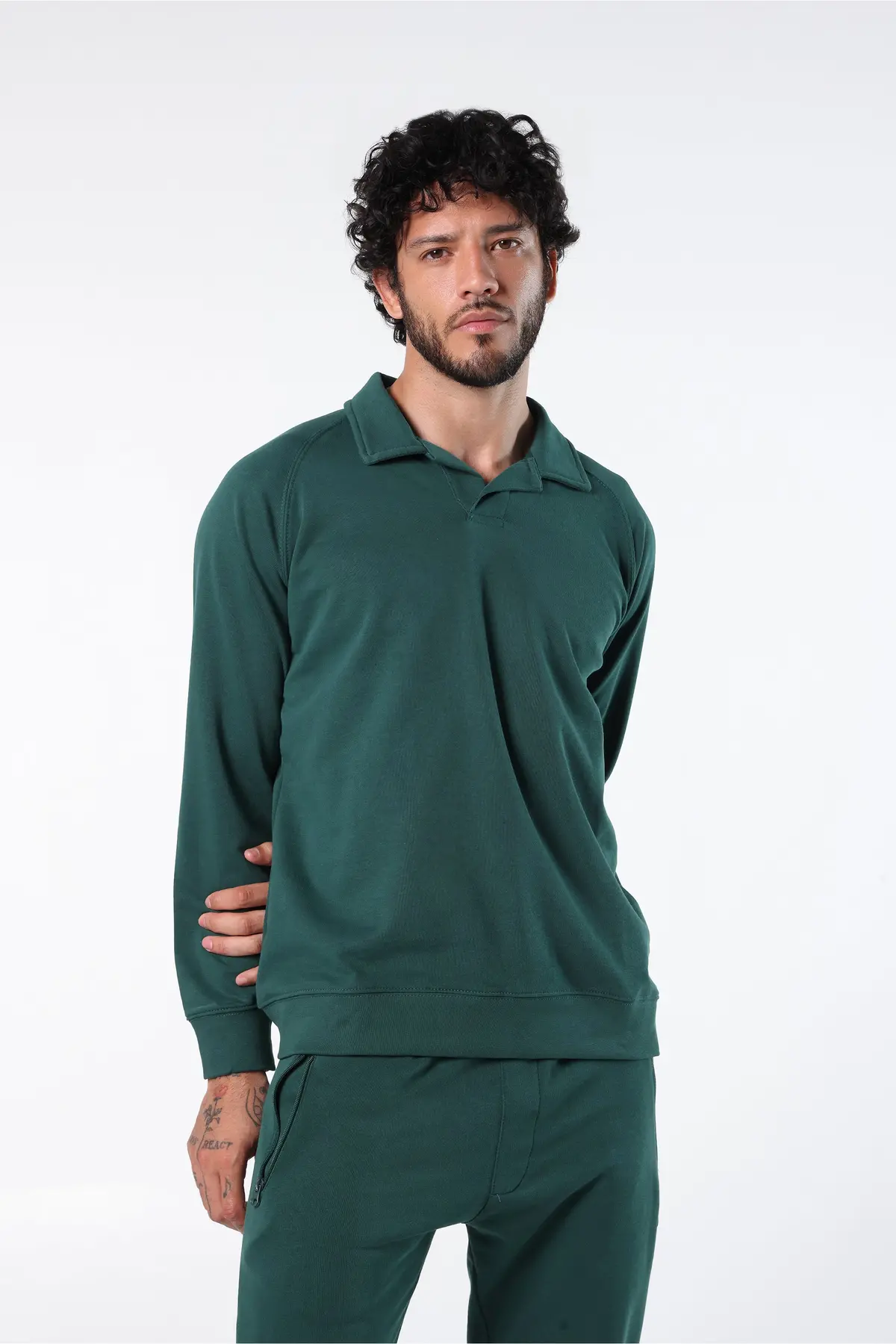 Athleisure Sweatshirt Polo 1