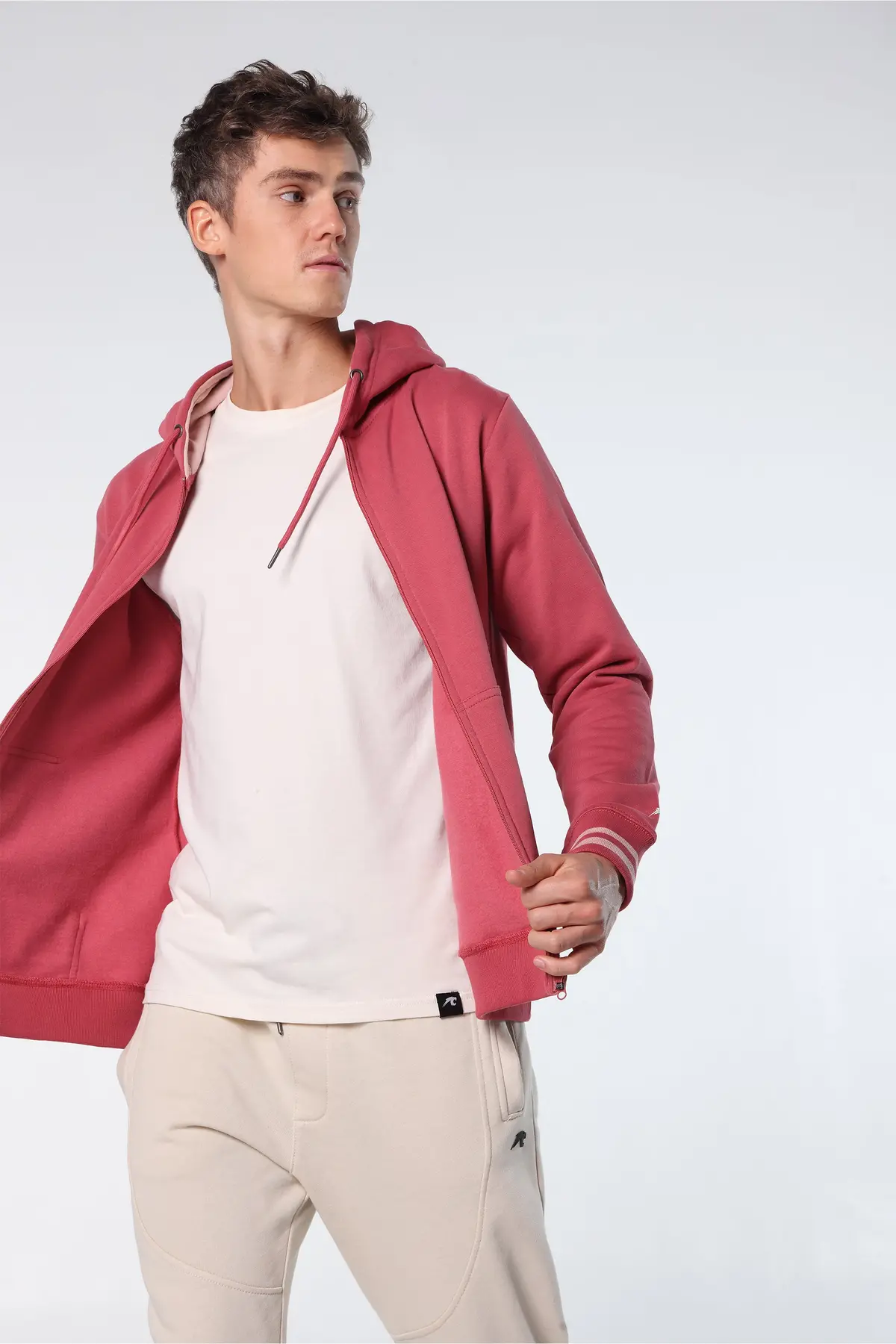 Athleisure Zip Hoodie With Y/D Trims 1