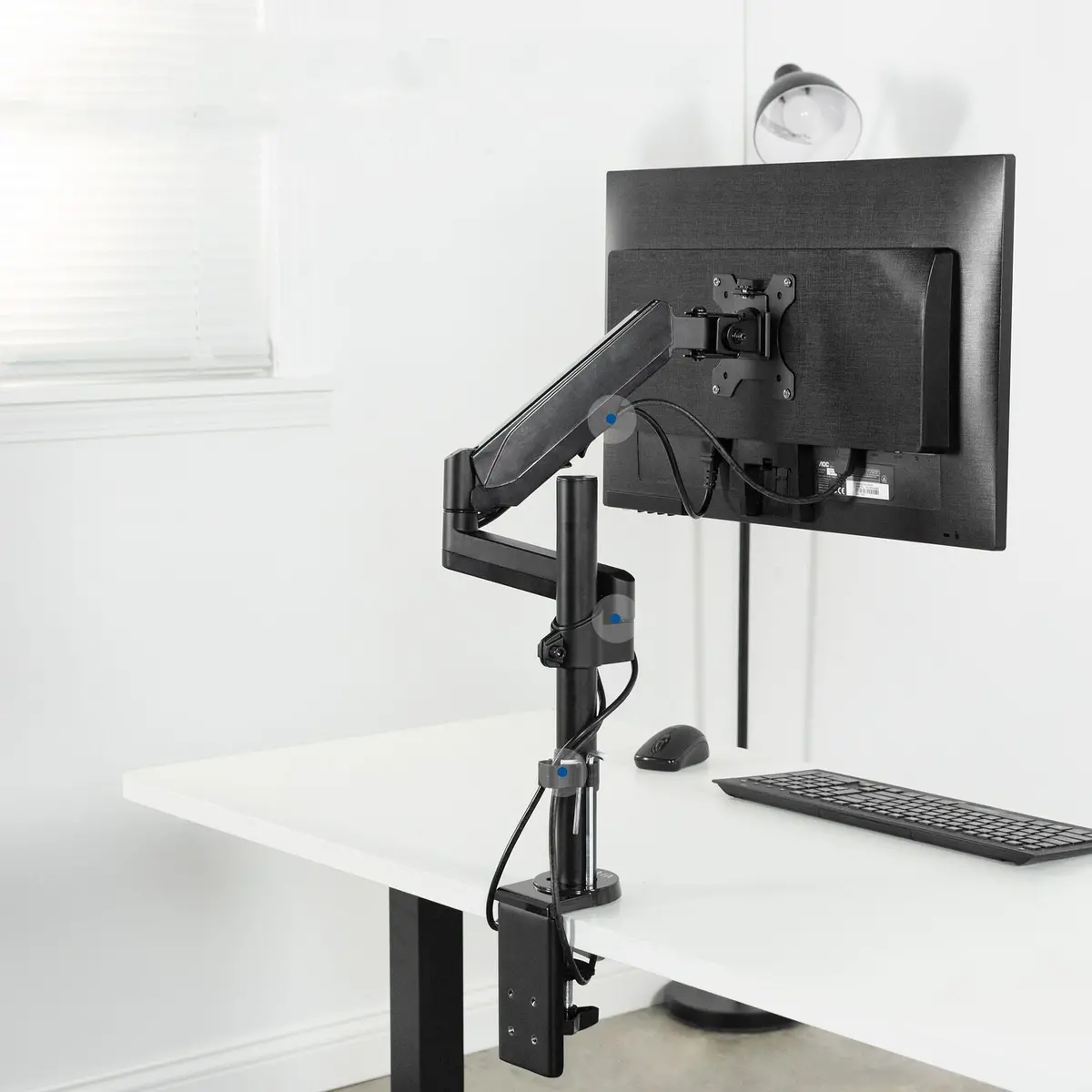 Adjustable Single Computer Desk Mounted Monitor Arm 17" - 32" 1