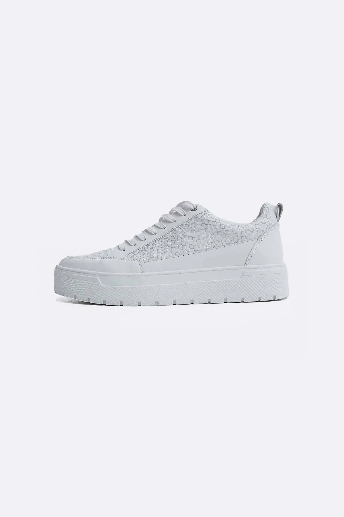 Textured Leather Sneakers 1