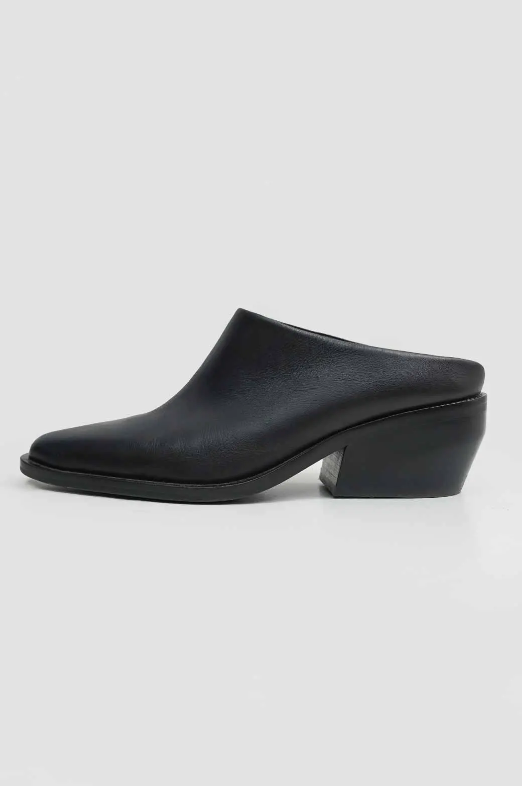 Leather Boot Mules 1