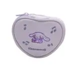 Sanrio Characters Embroidery   Heart Shape Coin Purse(Cinnamoroll) 1