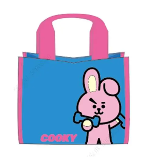Bt21 Collection Contrast Color Lunch Bag (Blue,Cooky) 1