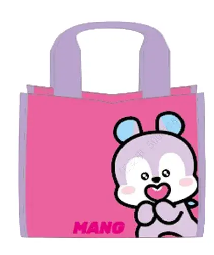 Bt21 Collection Contrast Color Lunch Bag (Pink,Mang) 1