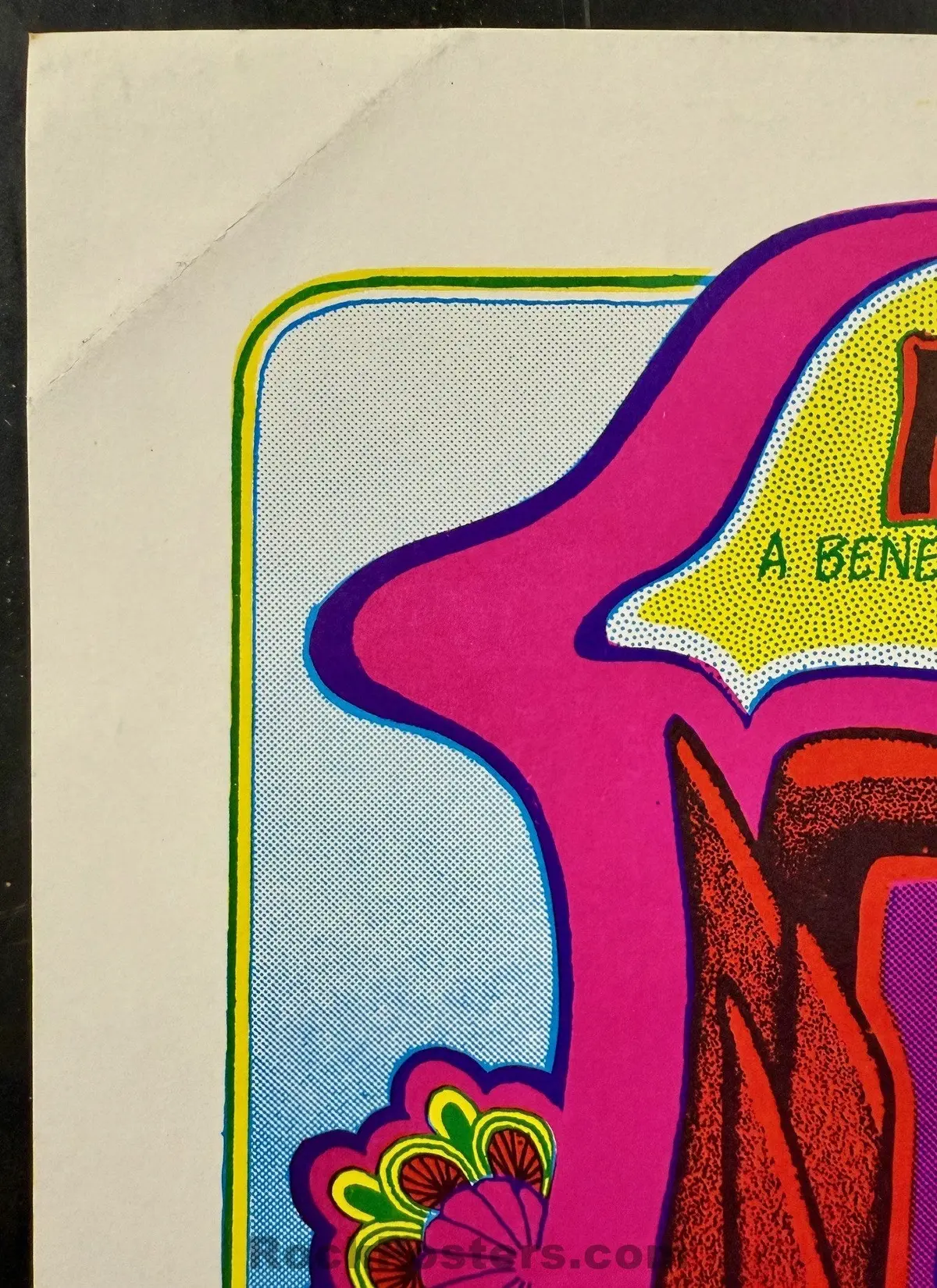 Auction - John Sinclair Benefit - 1971 Poster - Ann Arbor - Near Mint Minus 2