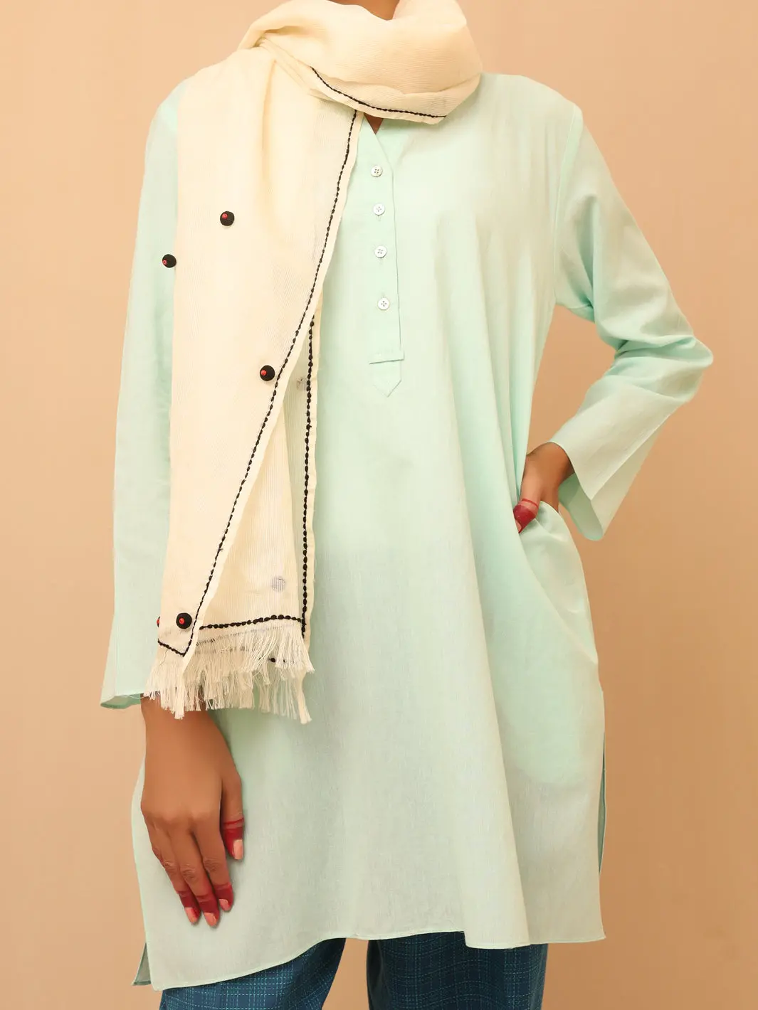 Off White Women Stole - Alcr-St-1012 1
