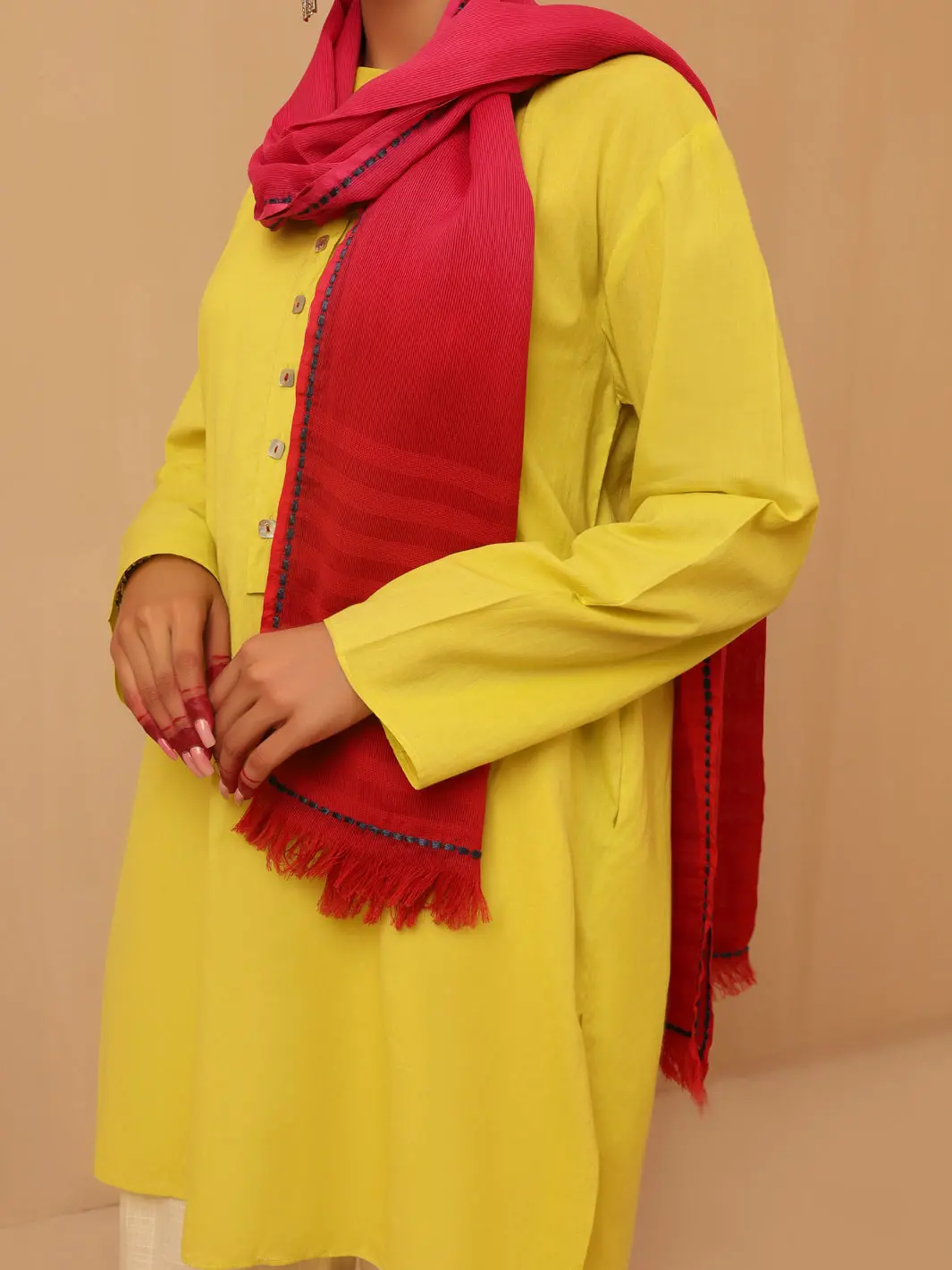 Pink Women Stole - Alcr-St-1014 1