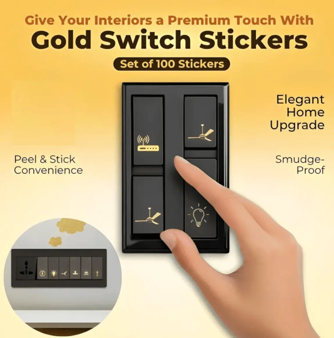 Golden Switch Stickers 1