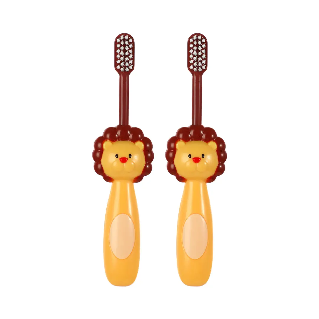 Little Lion Soft Bristles Toothbrushes For Kids (2 Pcs) 1