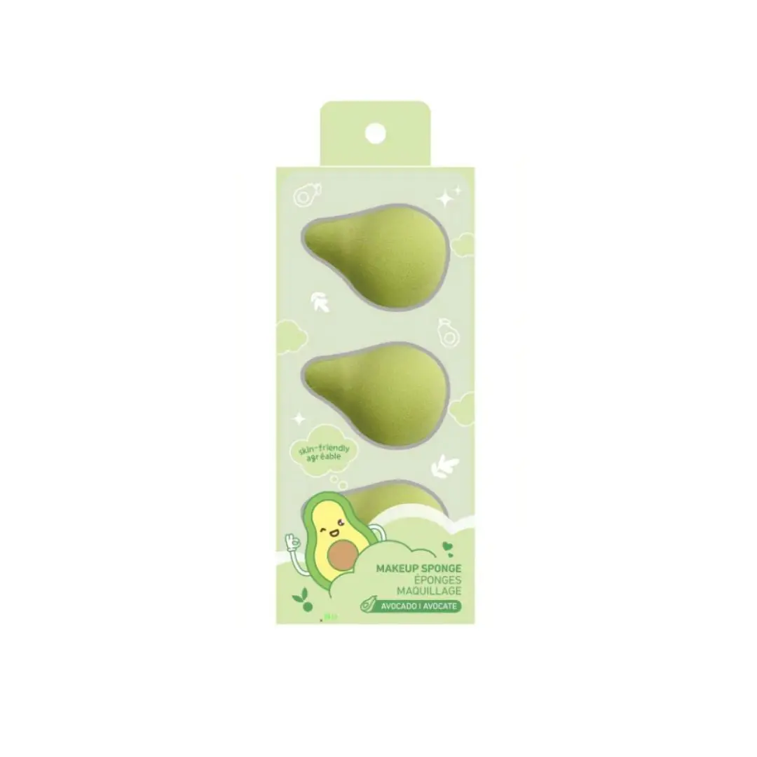 Fun Fruit Makeup Sponges Set (Avocado) 1