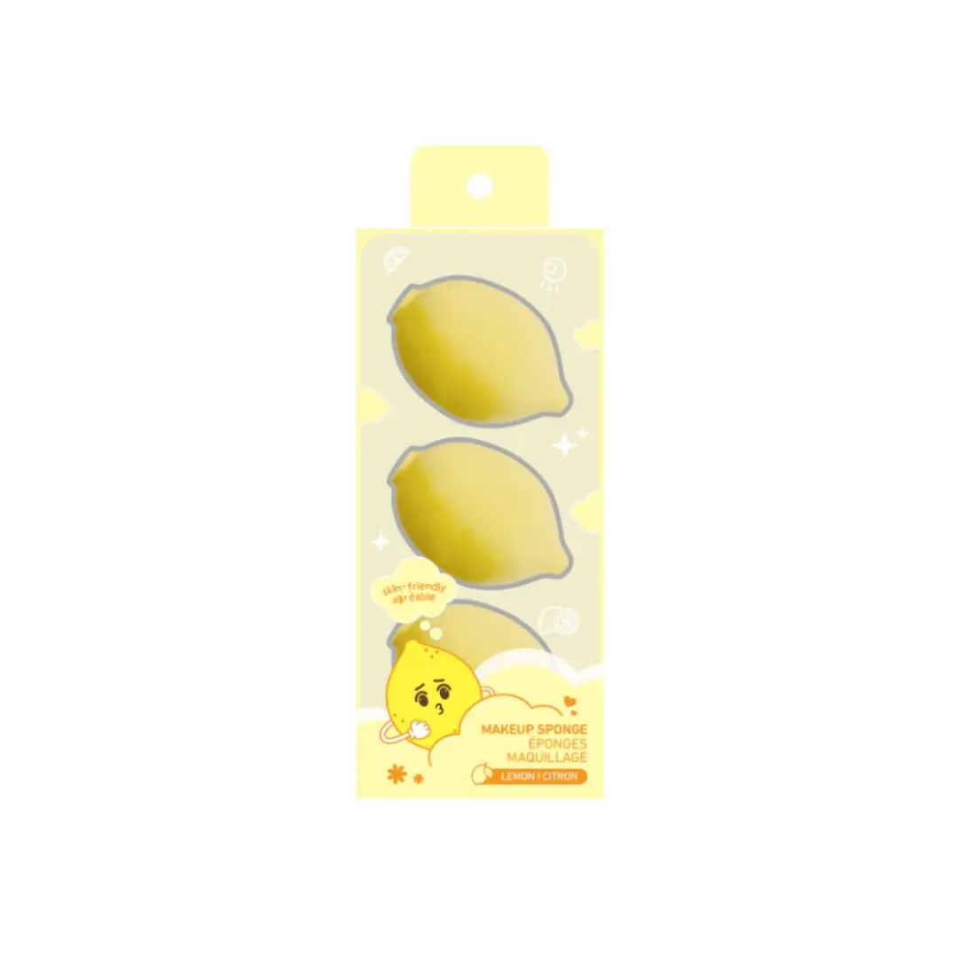 Fun Fruit Makeup Sponges Set (Lemon) 1