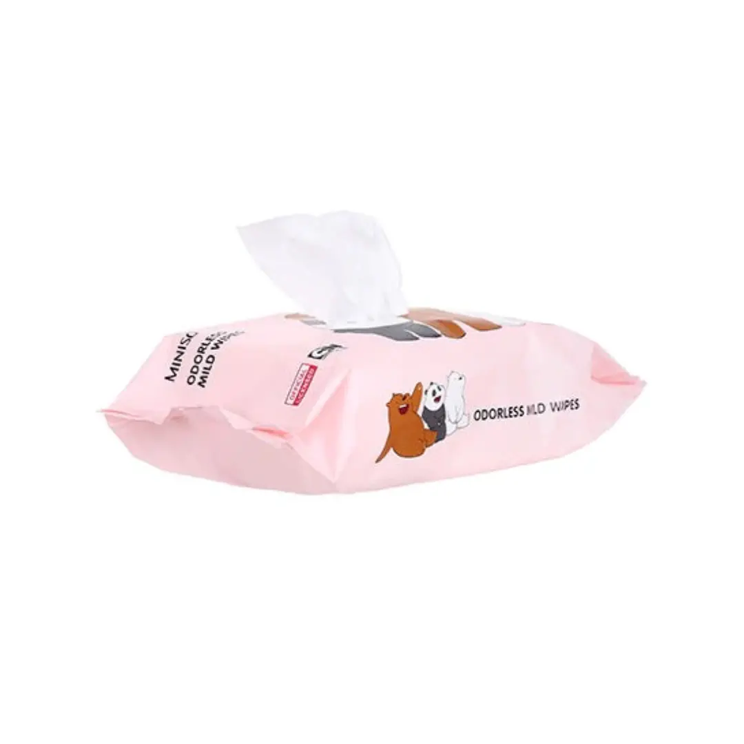 We Bare Bears Odorless Mild Wipes (80 Sheets) 1