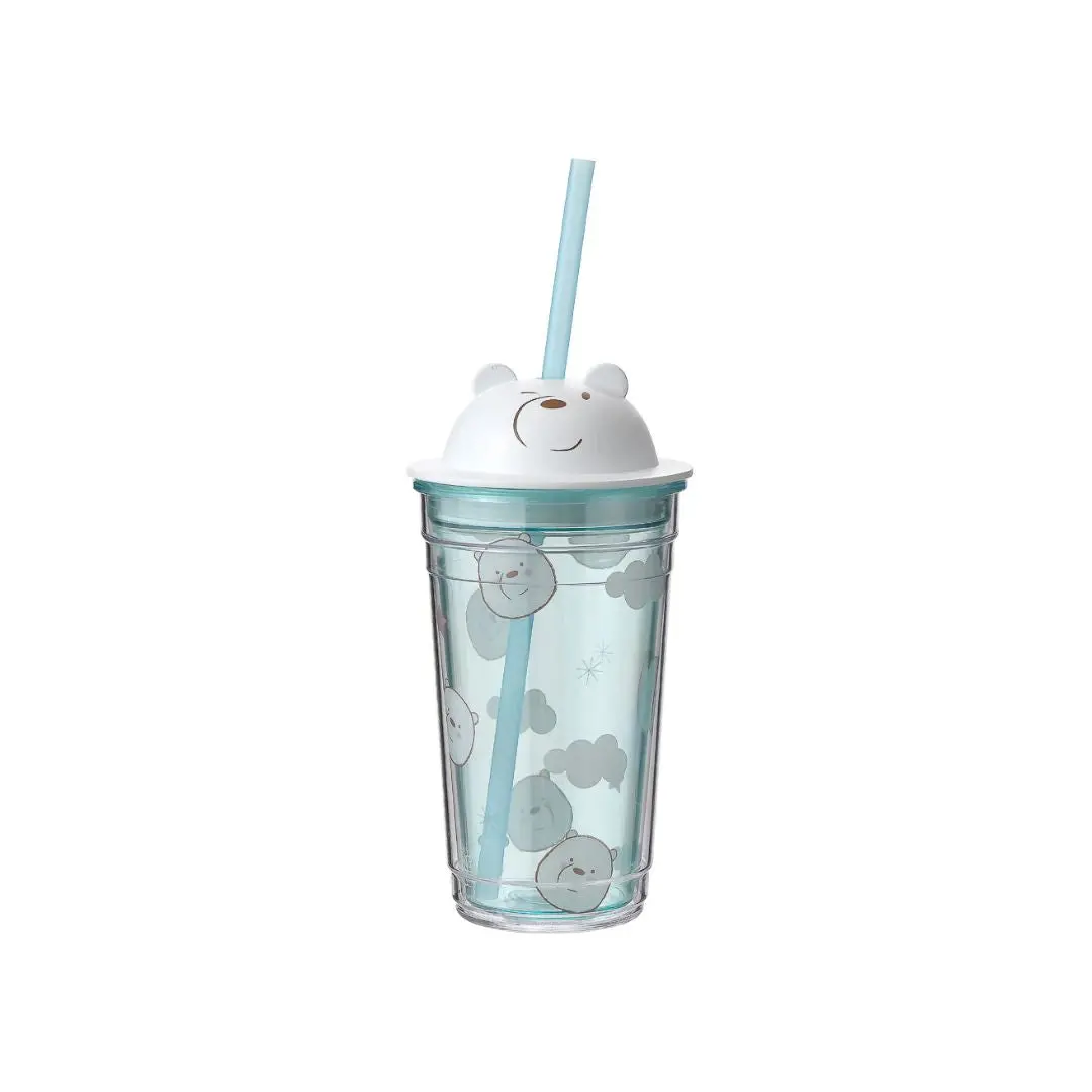 We Bare Bears Collection 4.0 Tumbler With Straw 440Ml(Ice Bear) 1