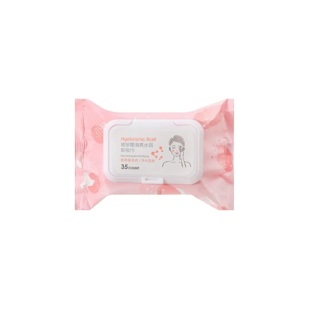 Hyaluronic Acid Refreshing & Moisturizing Makeup Removal Wipes (35 Wipes) 1