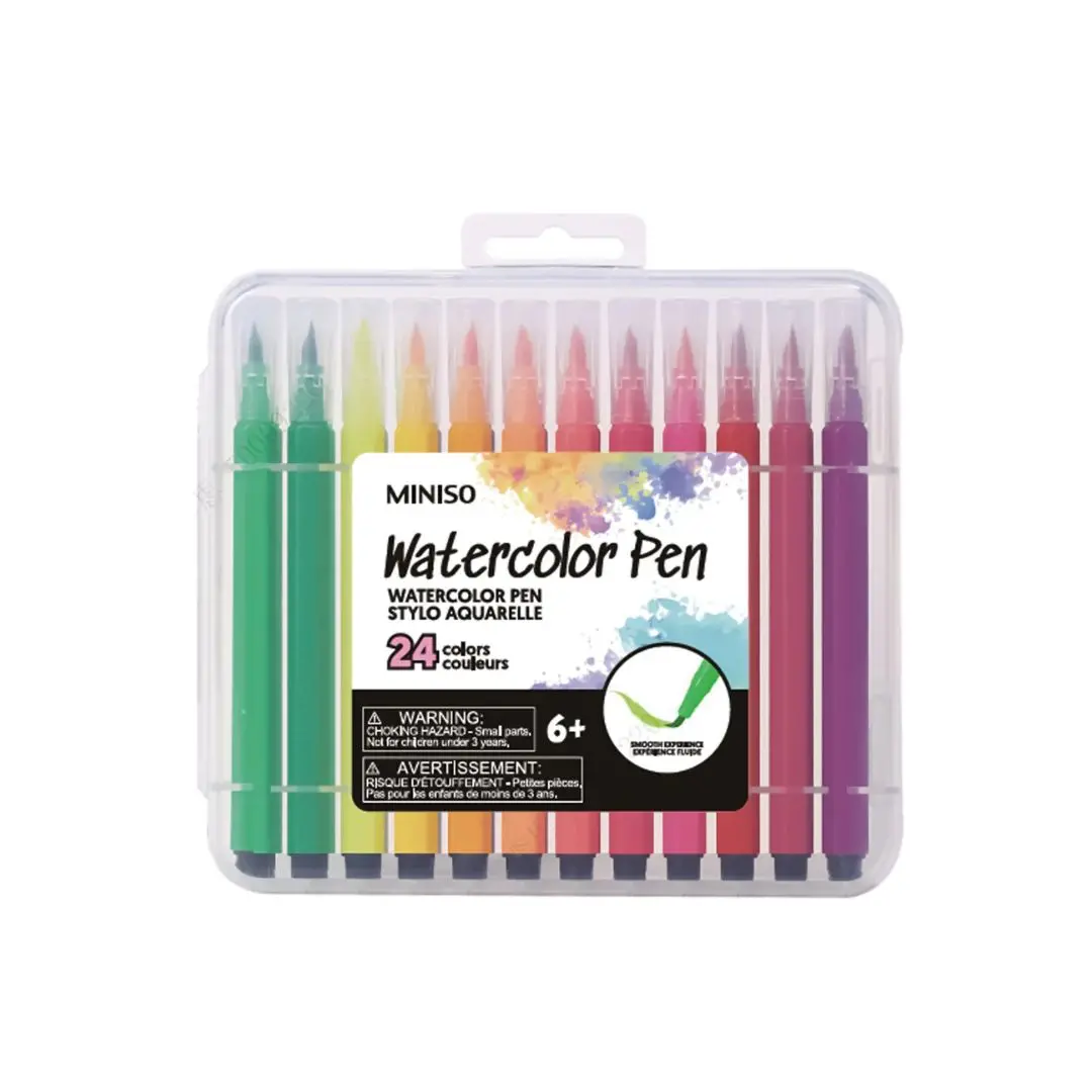 Watercolor Pens Set With Soft Tip (24 Colors) 1