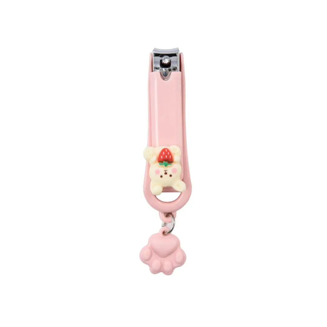 Cute Cartoon Series Strawberry Bunny Nail Clippers (Pink) 1