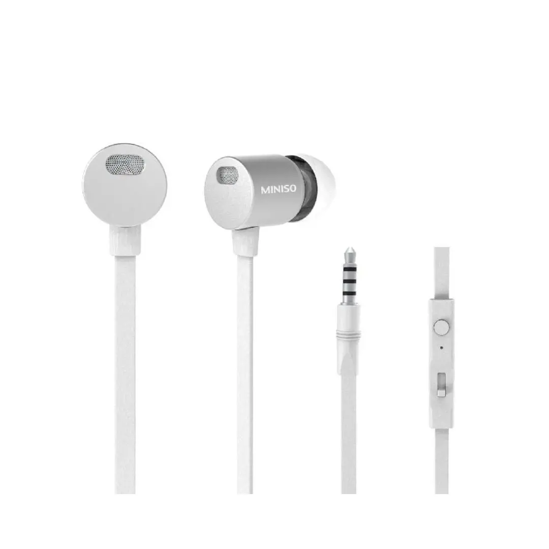 Metallic In-Ear Earphones (Silver) 1