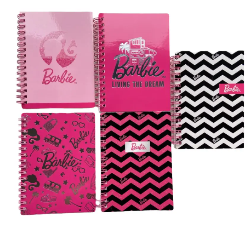 Barbie Collection A6 Wire-Bound Book (5 Assorted Models)Pdq 1