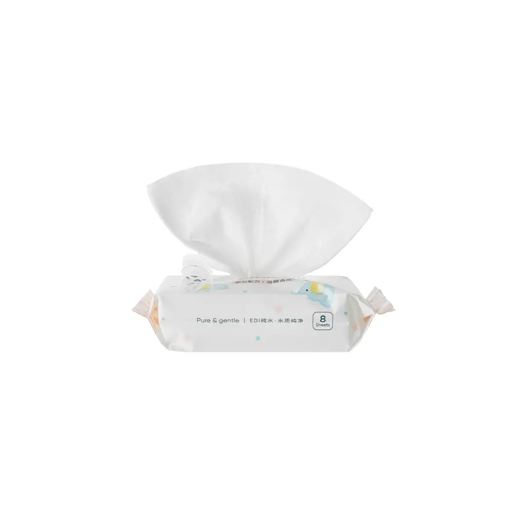 Baby Holiday Baby Thick Soft Wet Wipes (8 Wipes×8 Packs) 1