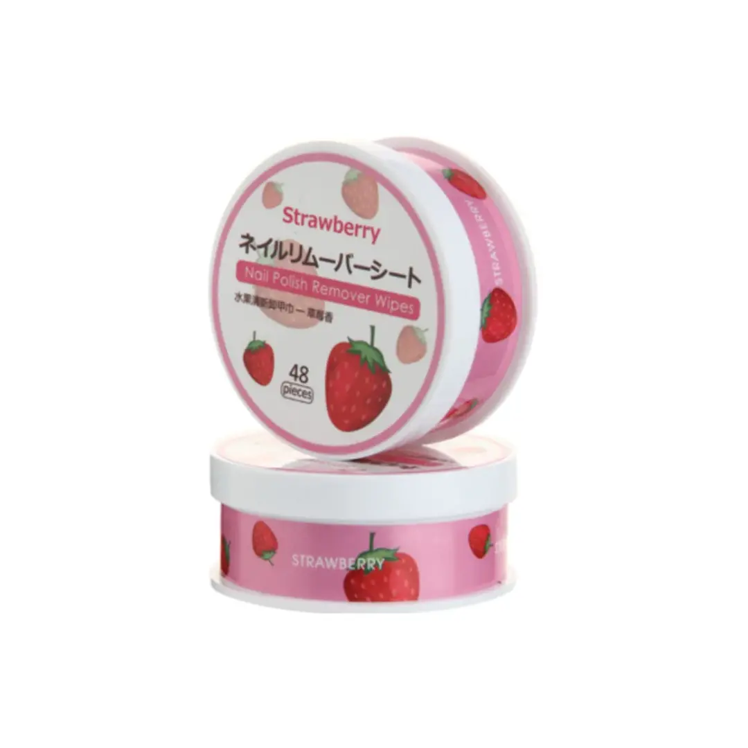 Nail Polish Cleansing Wipes (Strawberry Fragrance) 1