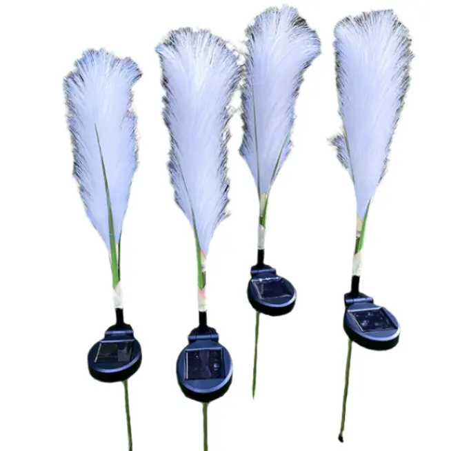 Solar Hairy Reed Lamp (Random Colors) 1