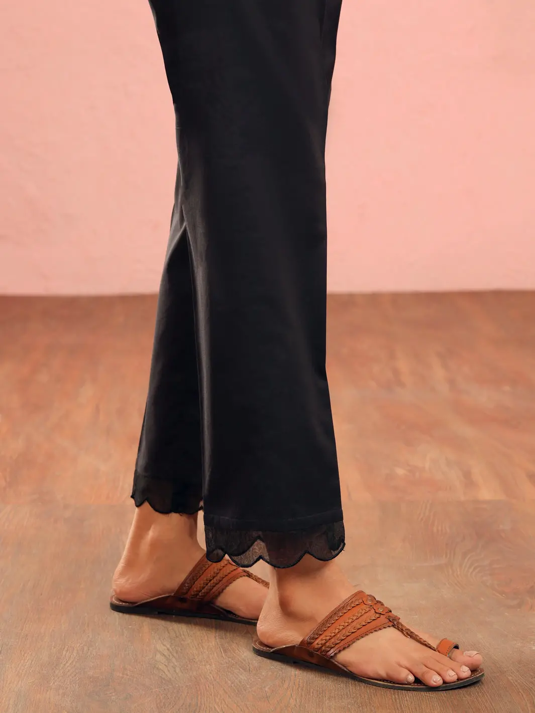Black Cambric Trousers - Al-T-725 1
