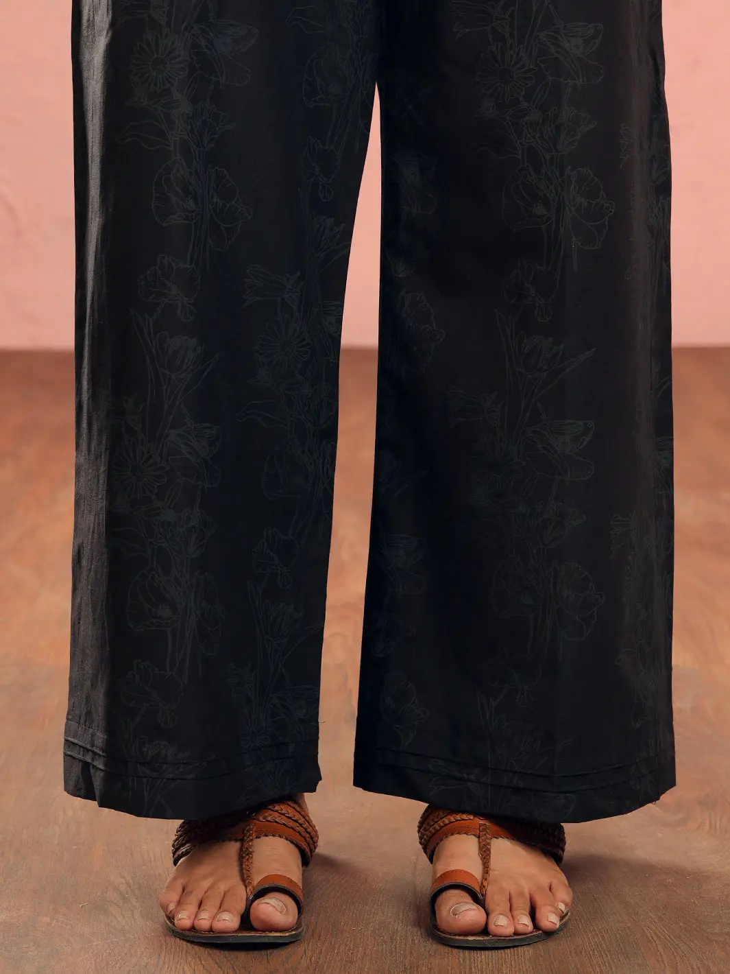 Black Cambric Trousers - Al-T-730 1