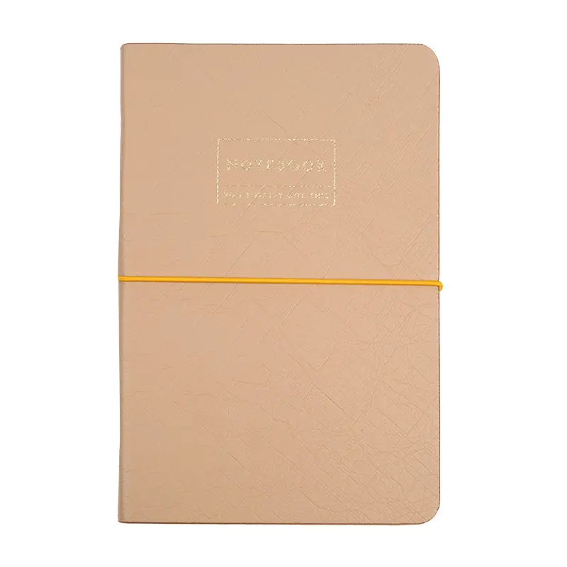 Light Khaki Series A5 Pu Cover Hardcover Book (80 Sheets) (Pdq) 1