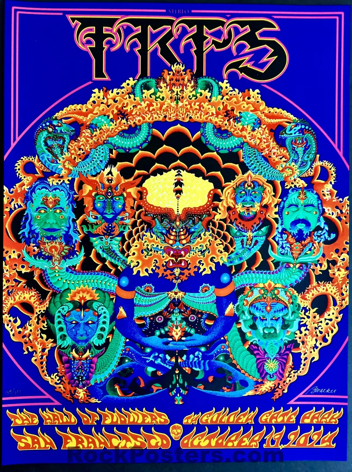 Auction - The Rock Poster Society - Trps '24 - Grateful Dead - Anthem Of The Sun - Bill Walker - Silkscreen Poster - Mint 1