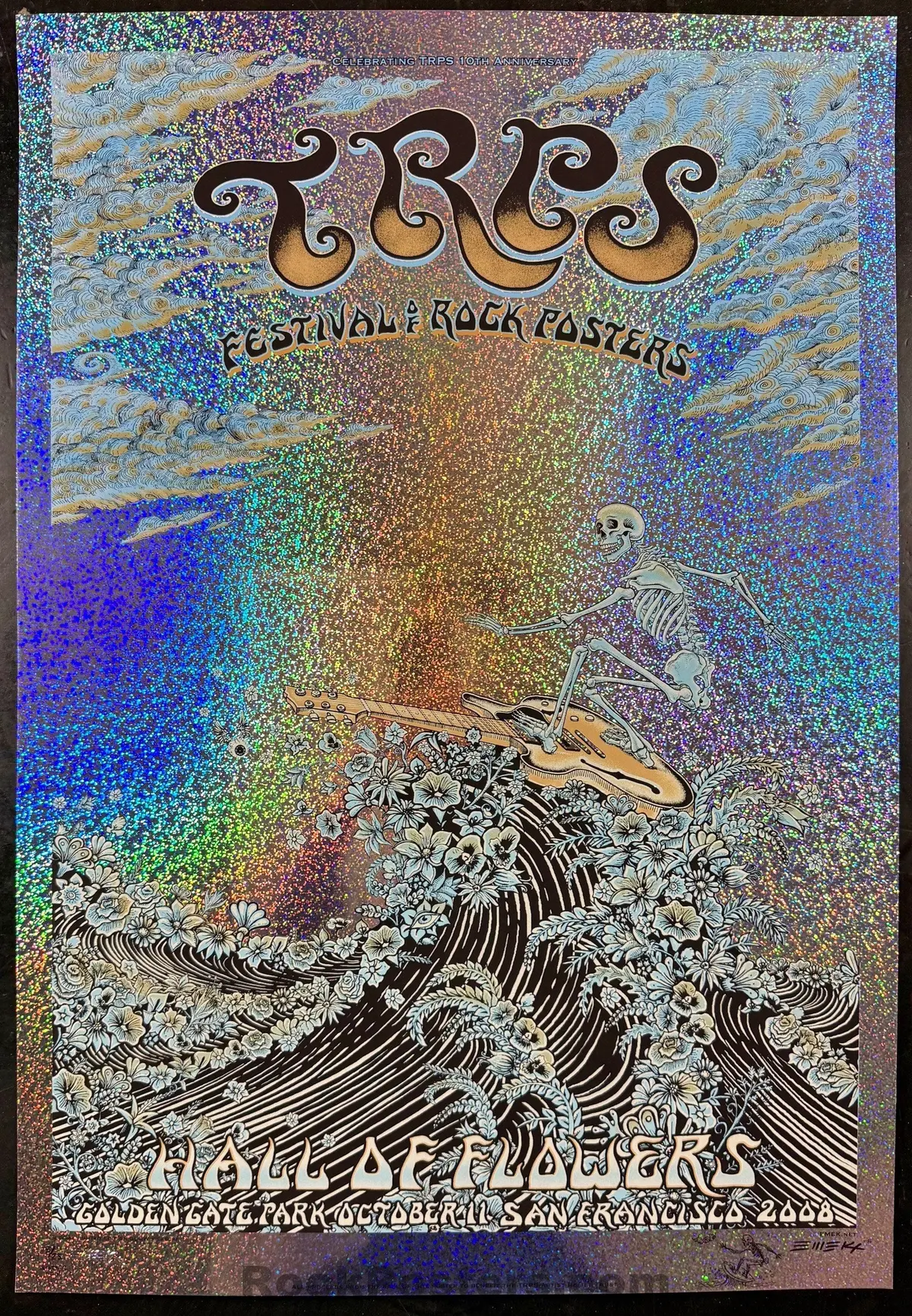 Auction - Trps '08 - The Rock Poster Society - Sparkle Foil Edition Of 25 - San Francisco - Near Mint 1