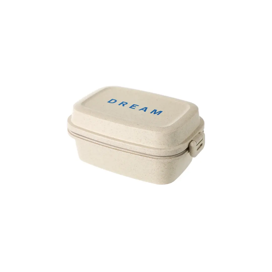 Wheat Straw Bento Box With Double Clips 980Ml 1