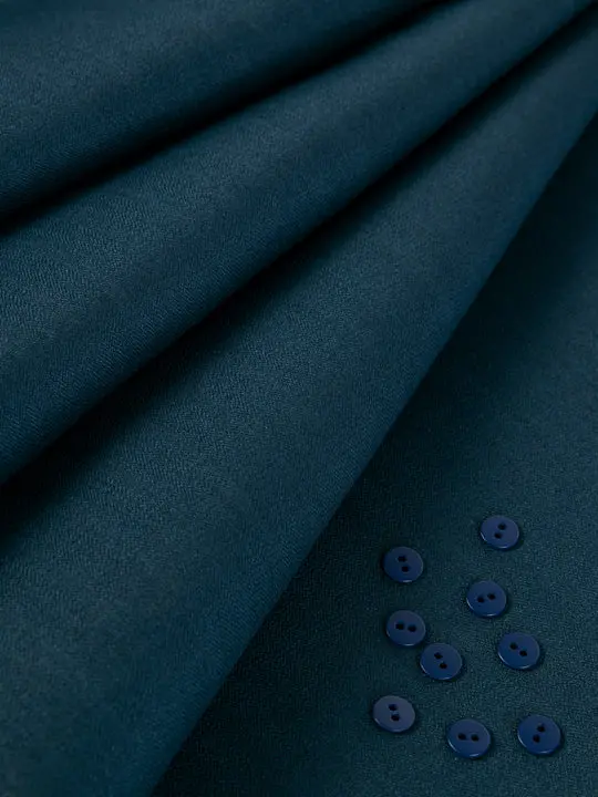 Teal Blended Men Unstitched Fabric - Al-Un-Nzm-6150 1
