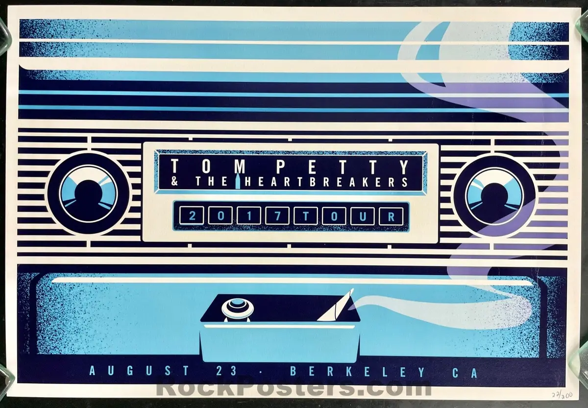 Auction - Tom Petty & The Heartbreakers - Greek Theater Berkeley - 2017 Poster - Near Mint 1