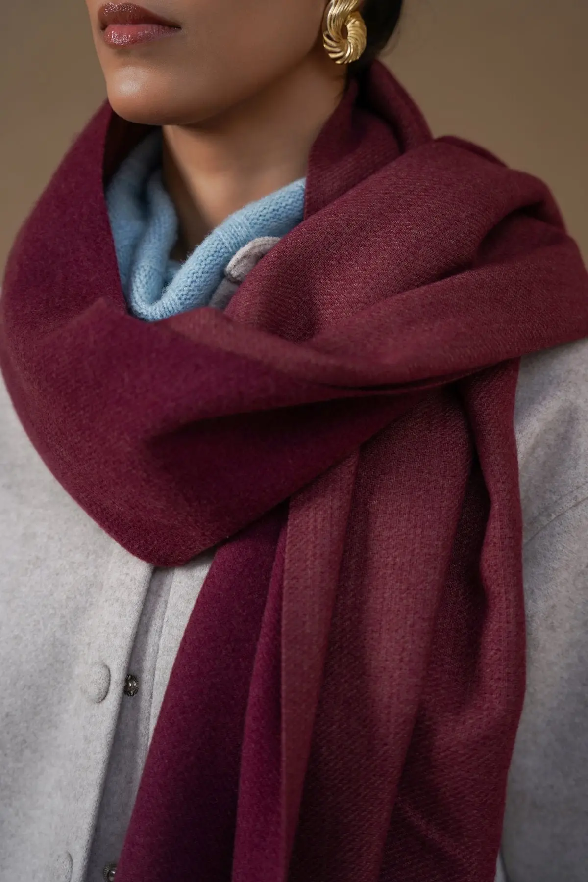 Plush Reversible Scarf 1