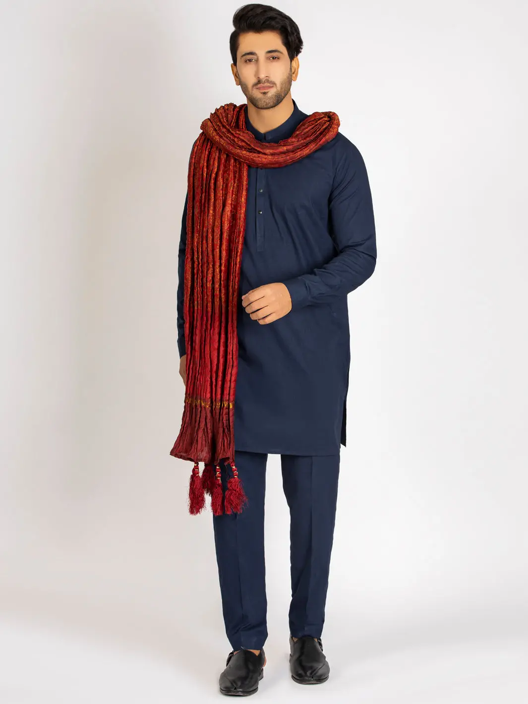 Red Stole For Men - Al-Mst-015 1