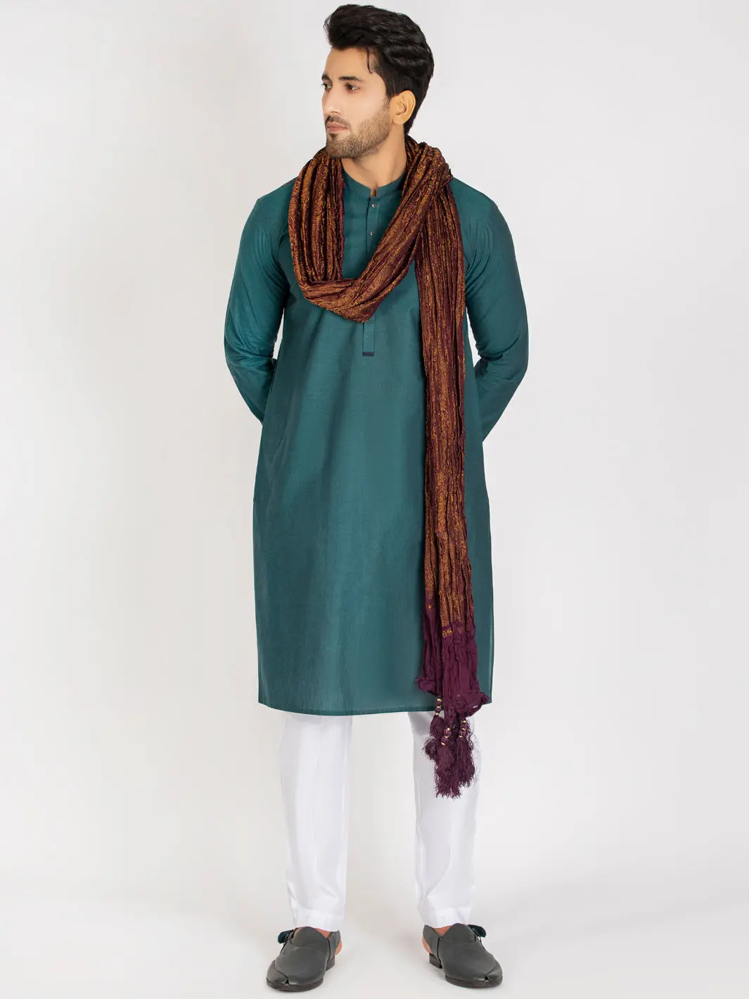 Purple Stole For Men - Al-Mst-016 1