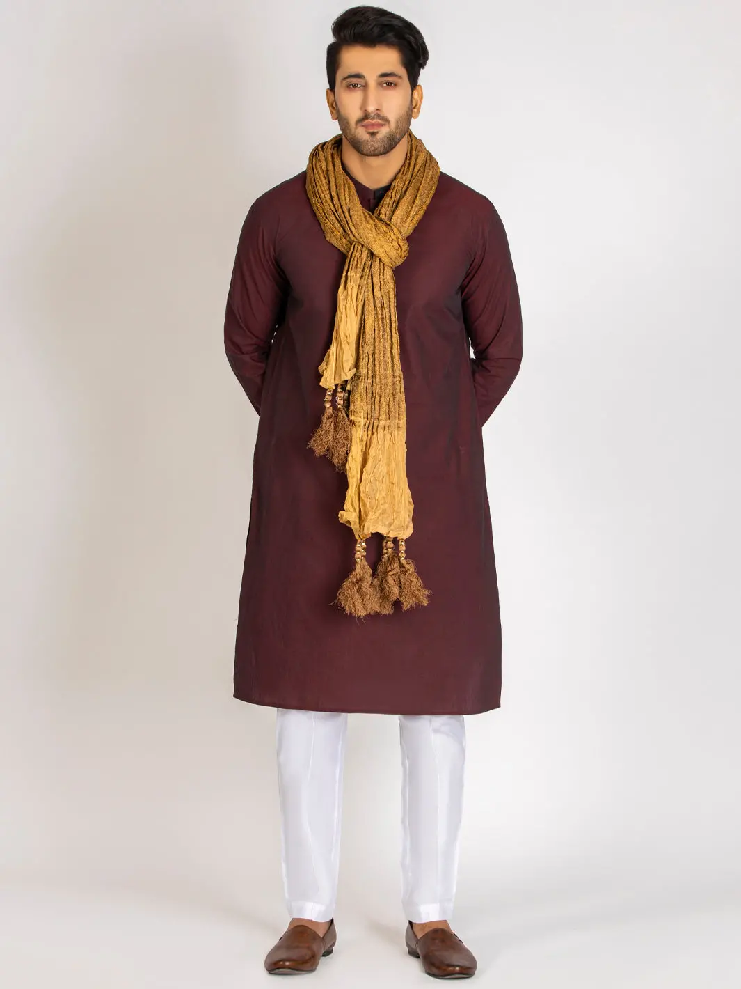 Gold Stole For Men - Al-Mst-014 1