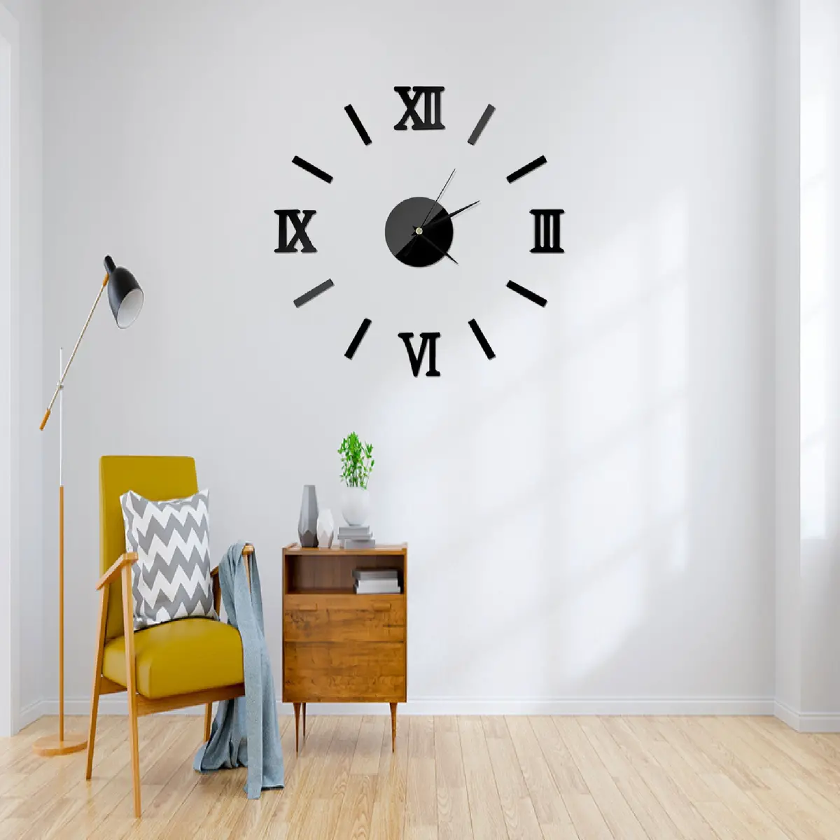 Acrylic Wall Clock(Roman_Strips) 1
