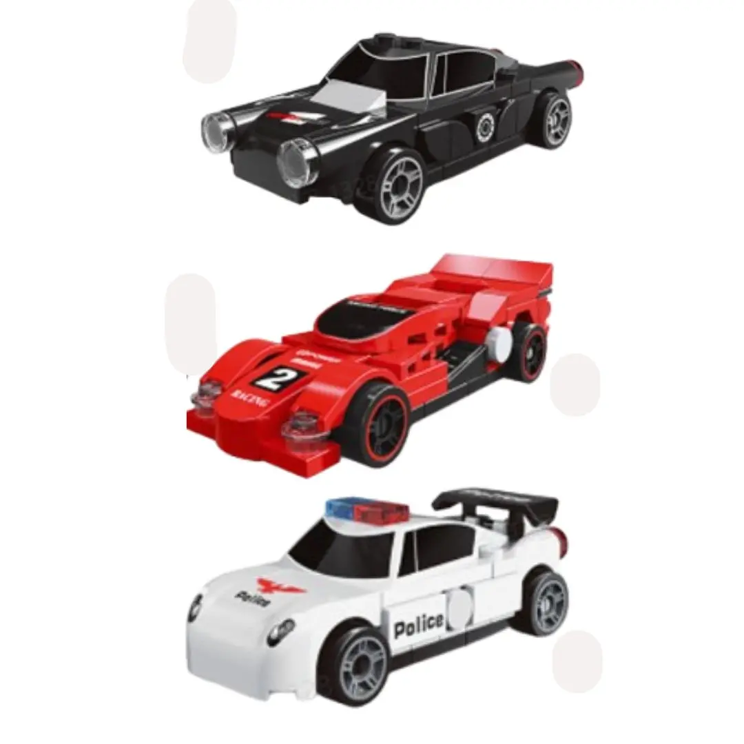 Building Blocks Pull-Back Car (B) (3 Assorted Models) (Pdq) 1