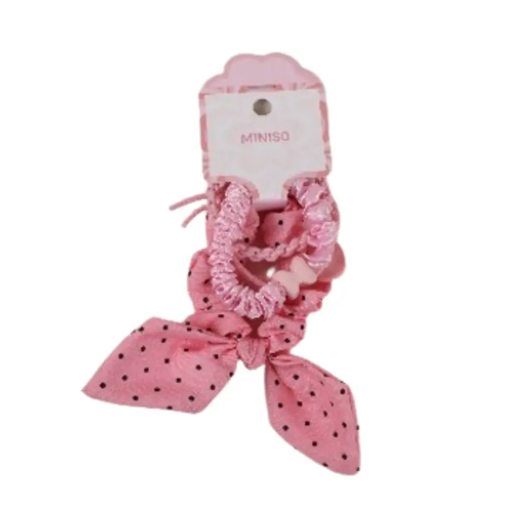 Fruit Party Polka Dots Hair Ties (4 Pcs) 1