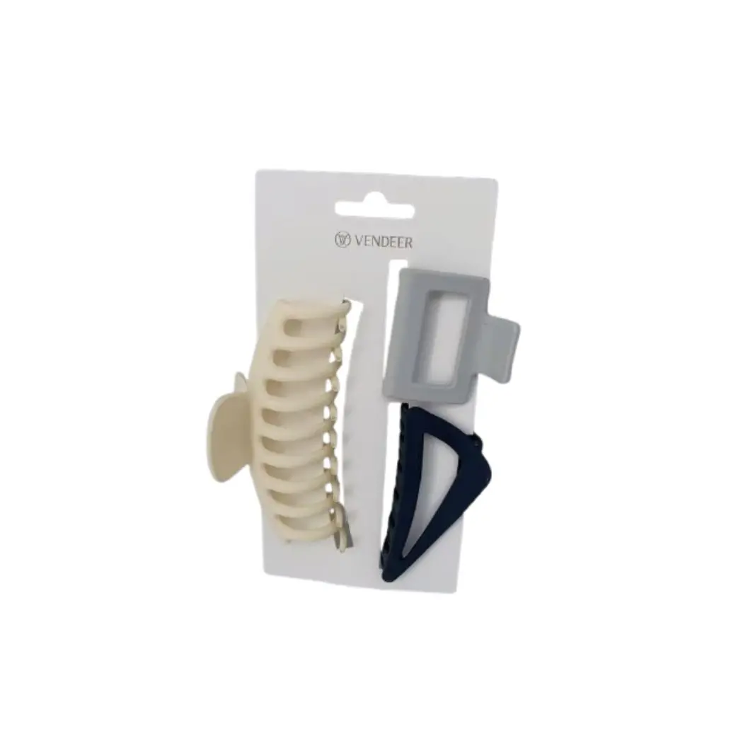 Square Hair Claw Clips (3 Pcs) 1