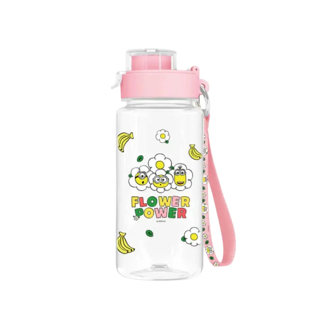 Daisy Minions Collection Plastic Bottle With Strap (640Ml)(Pink) 1
