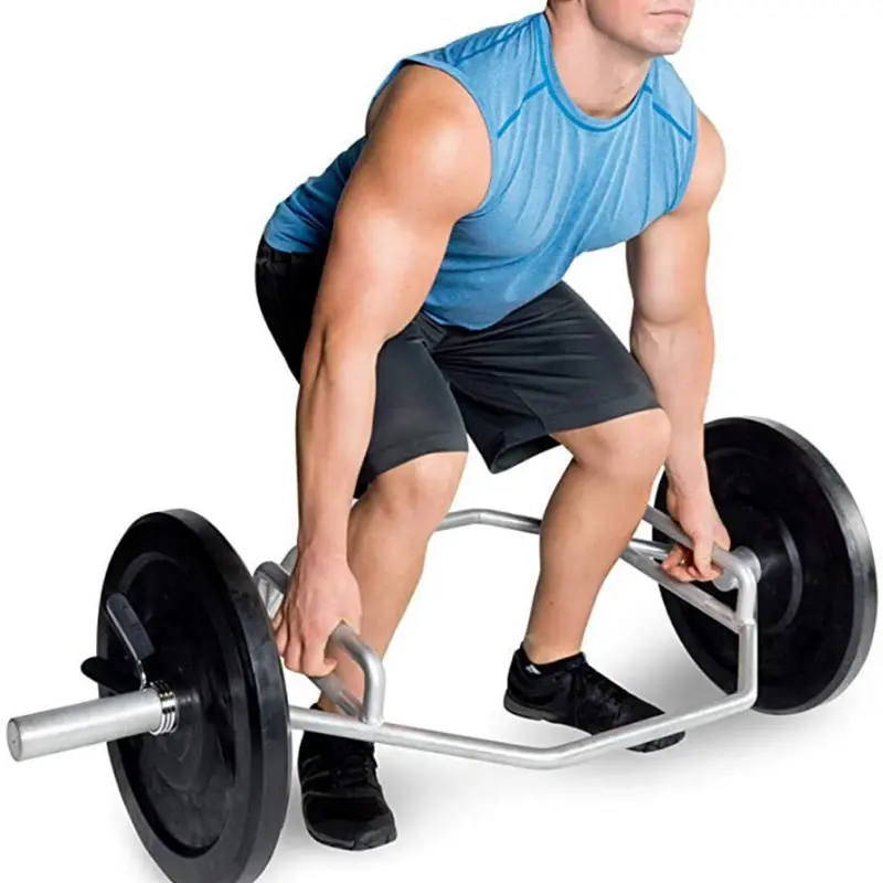 Heavy Duty Hexagon Deadlift Trap Shrug Bar 1