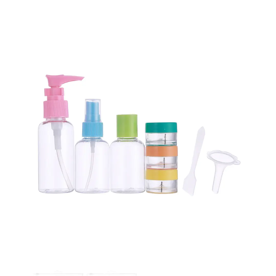 8-Pieces Colorful Traveling Bottle Set 1