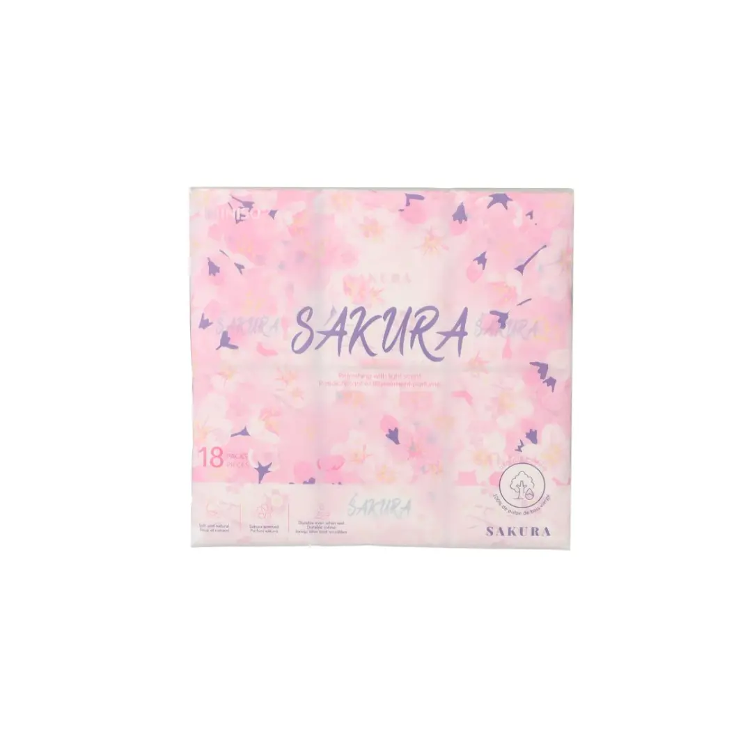 Sakura Blossom Series Pocket Packs Facial Tissues (18 Packs) 1
