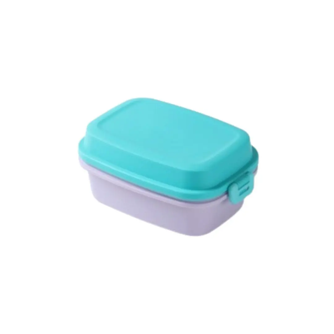 Colorful Double Layered Bento Box (980Ml)(Purple) 1