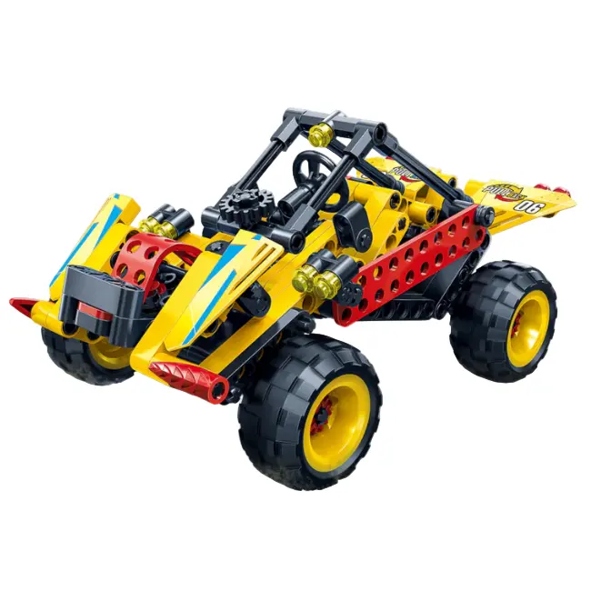 Race Car Building Kit(Yellow, 200 Pcs) 1