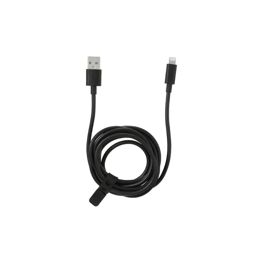 2M Fast Charge Charge & Sync Cable With Lightning Connector (Black) 1